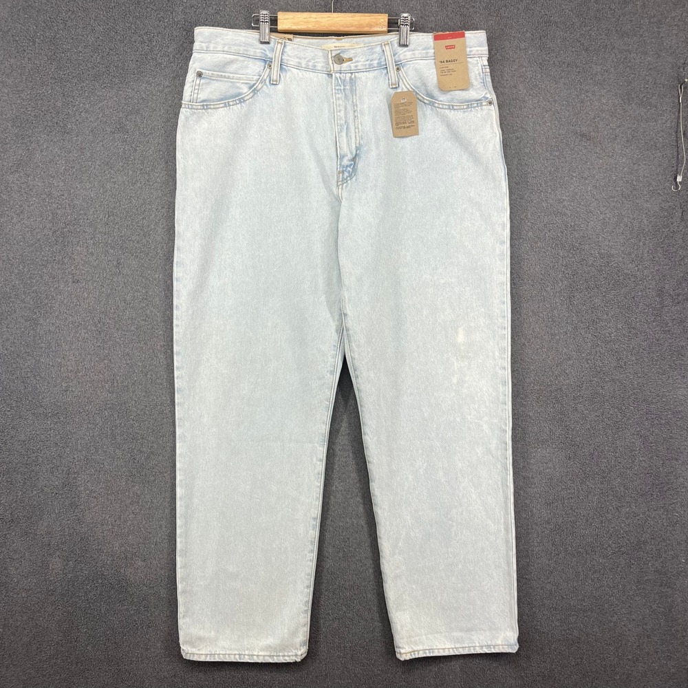 Levi's '94 Baggy Jeans Womens‎ 33 Light Wash Mid Rise Straight Leg 90s Y2K Denim